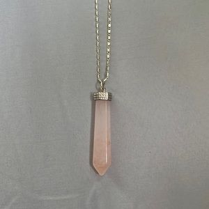 Long crystal necklace!
